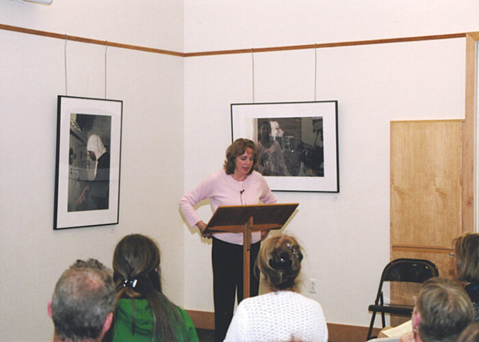 Christine Breslin lecturing