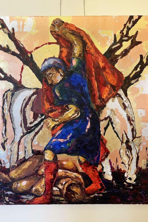 Francis and the Leper by Fr. Michael Reyes
