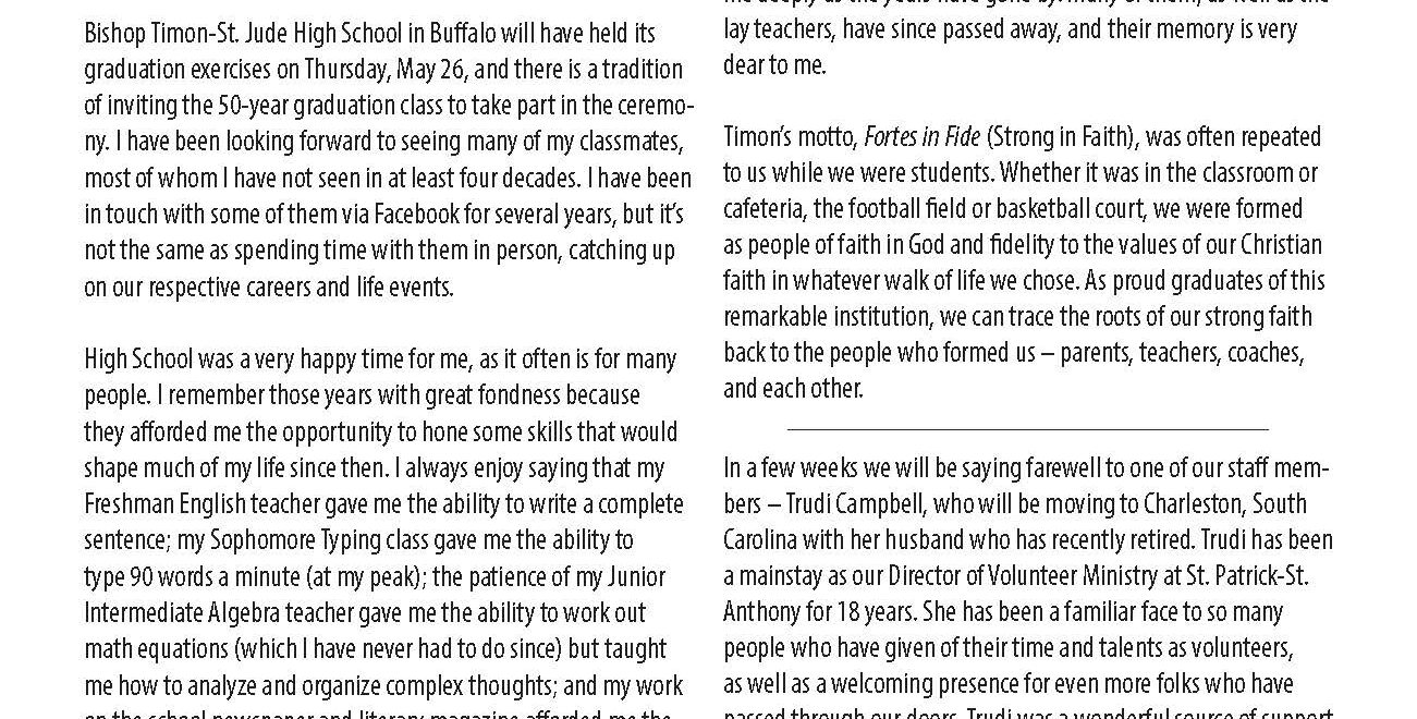 Pastor's letter 5-29-22