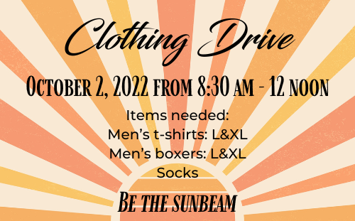 Clothing Drive 10-22