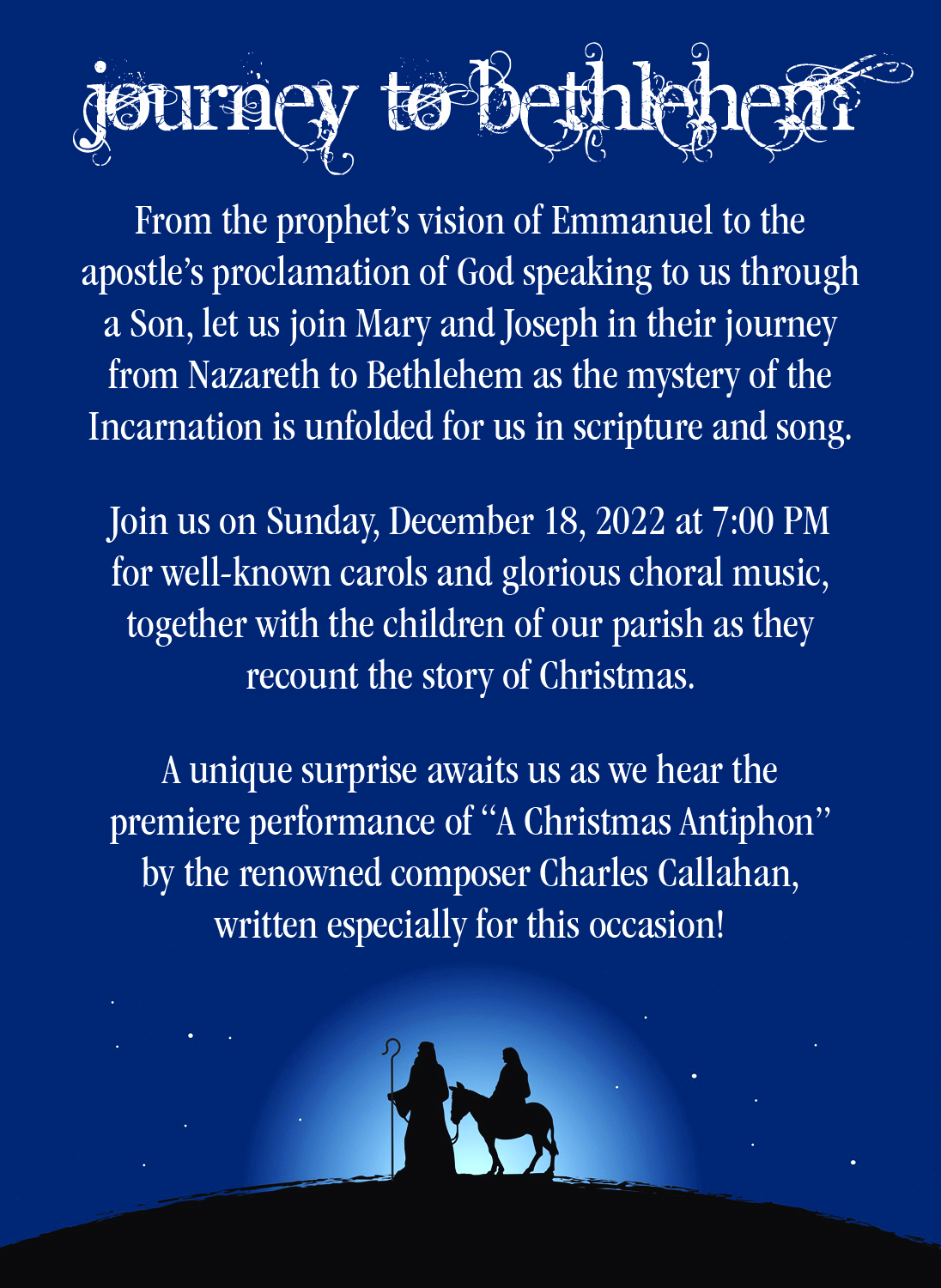 Lessons and Carols December 18 2022