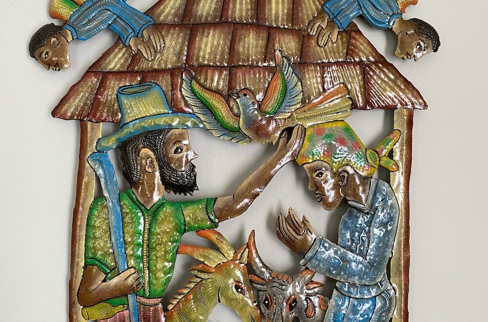 Haitian Metal Art Nativity